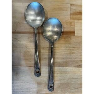 Vintage 1847 Rogers Bros Eternally Your IS Soup Spoon Set of 2